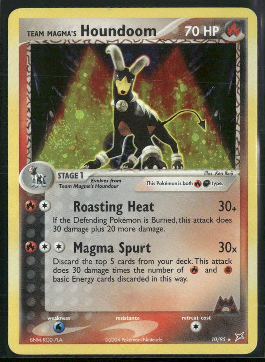 EX Team Magma vs Team Aqua Team Magma's Houndoom #10/95 Damaged