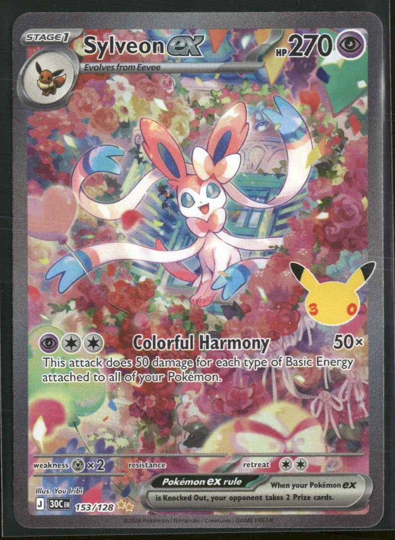 ME: 30th Celebration Sylveon ex #153/128