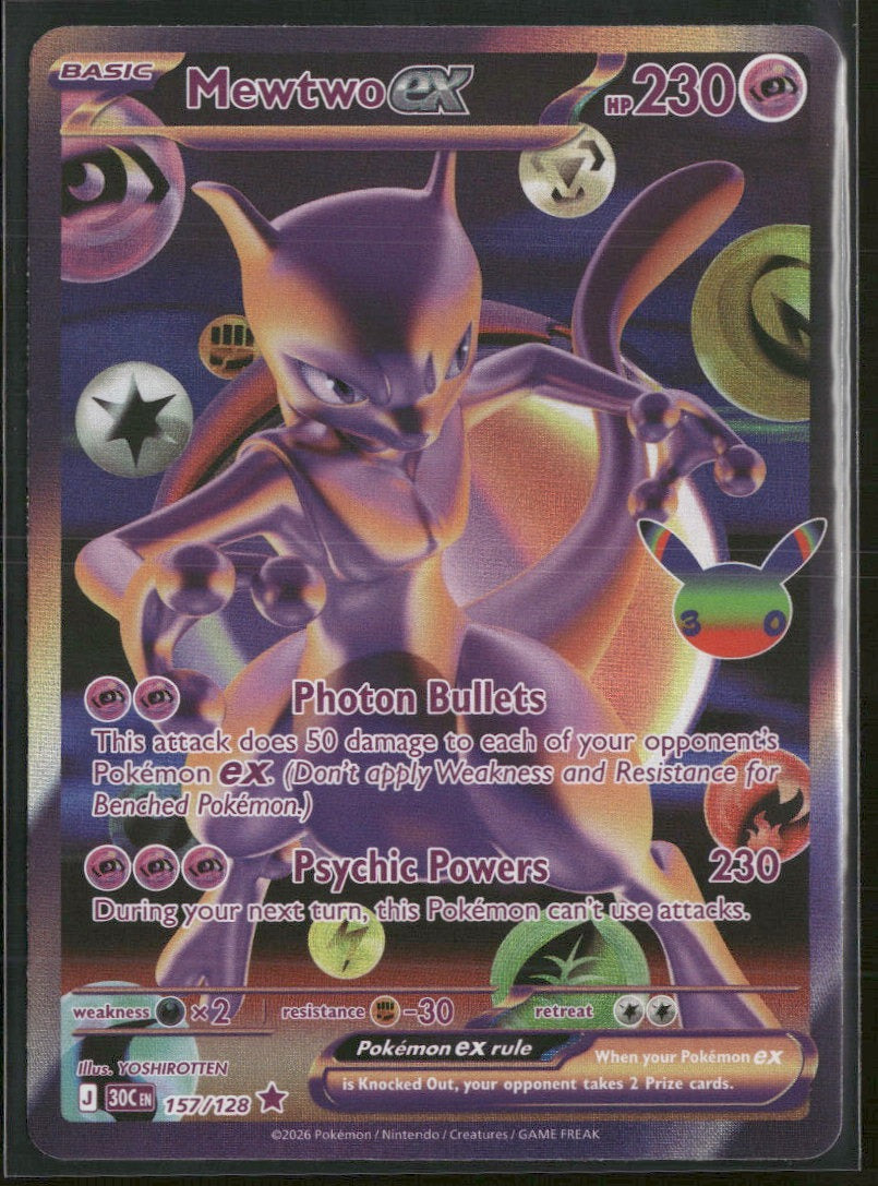 ME: 30th Celebration Mewtwo ex #157/128