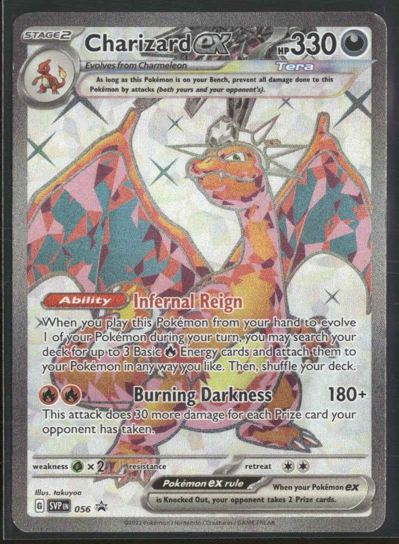 SV: Scarlet & Violet Promo Cards Charizard ex #056 Damaged