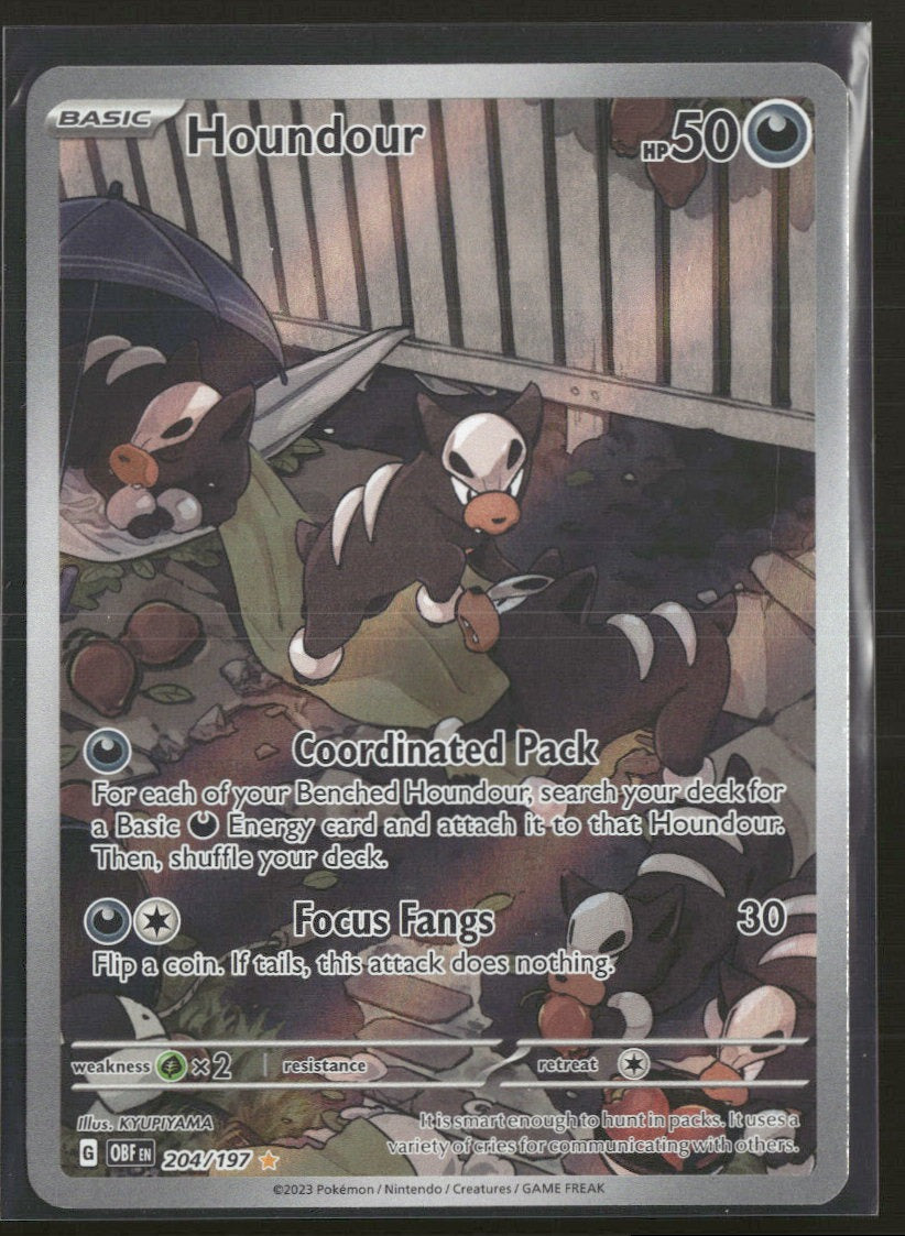 SV03: Obsidian Flames Houndour #204/197