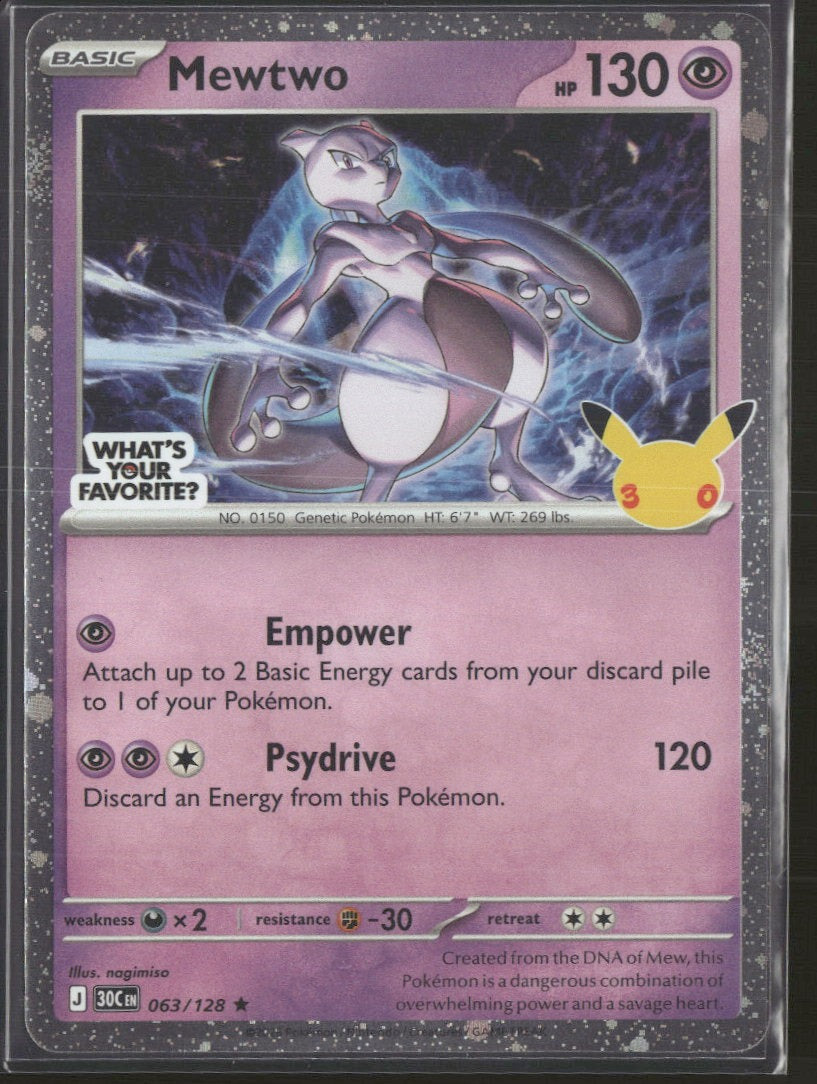 Miscellaneous Cards & Products Mewtwo #063/128