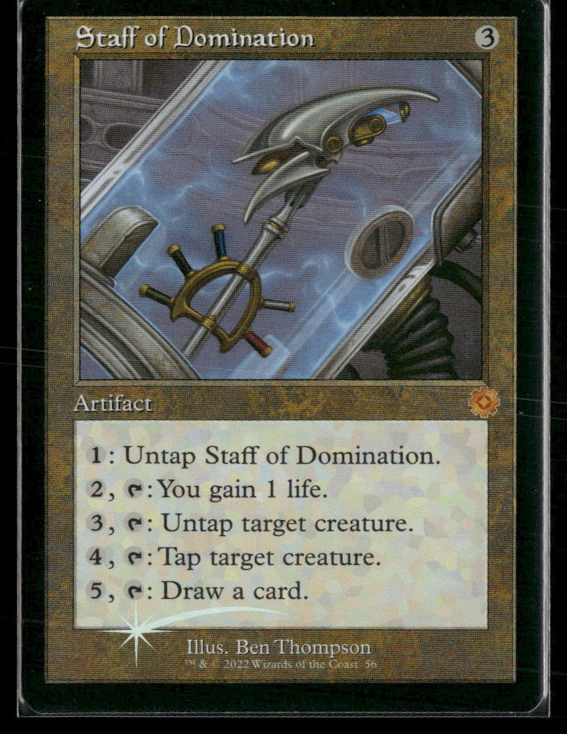 The Brothers' War: Retro Frame Artifacts Staff of Domination Foil #56