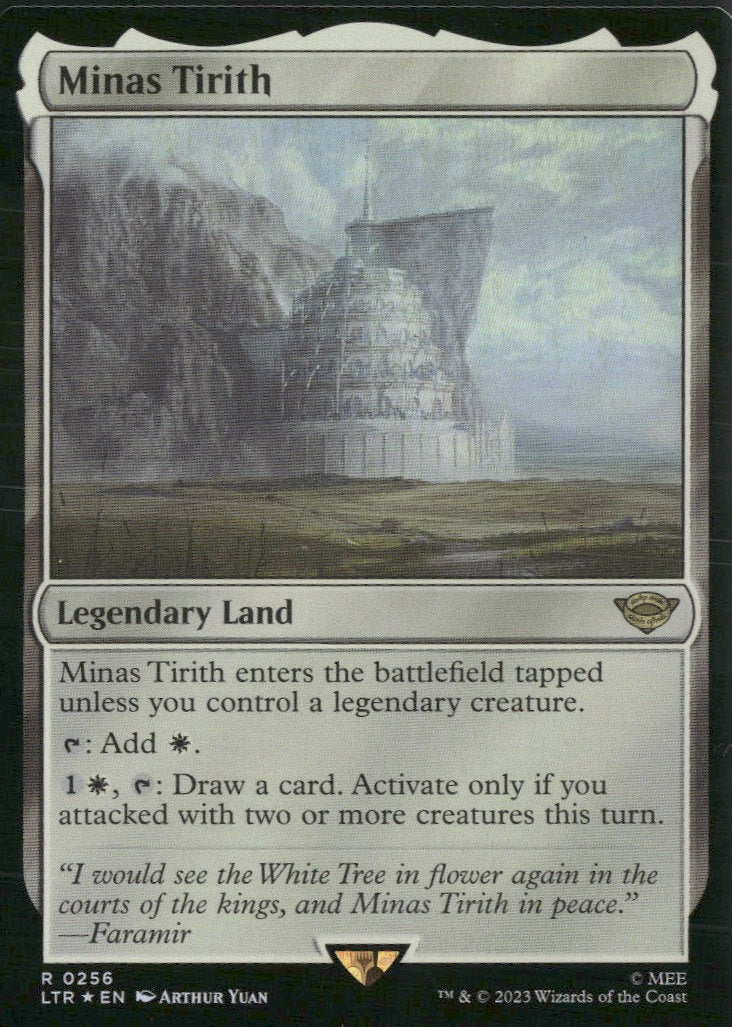 Universes Beyond: LTR: Tales of Middle-earth Minas Tirith Foil #256