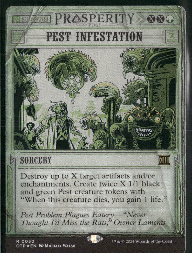Outlaws of Thunder Junction: Breaking News Pest Infestation Foil #30
