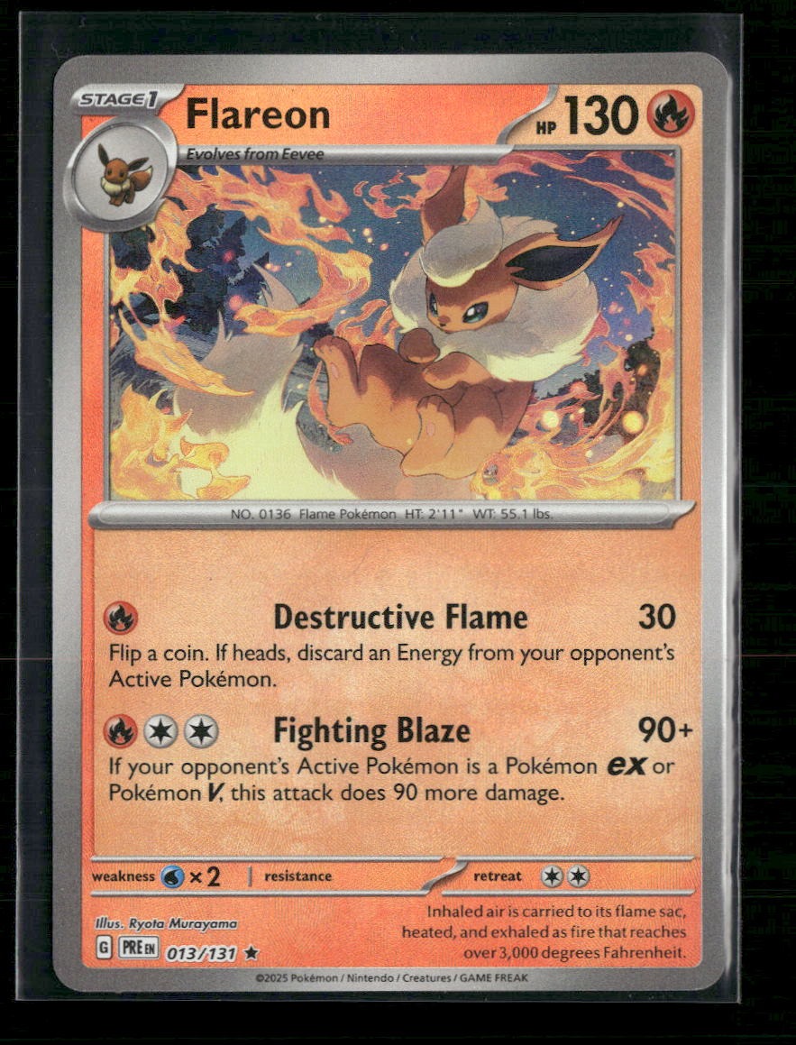 SV: Prismatic Evolutions Flareon (Master Ball Pattern) #013/131