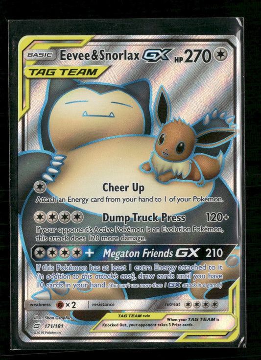 SM - Team Up Eevee & Snorlax GX (Full Art) #171/181