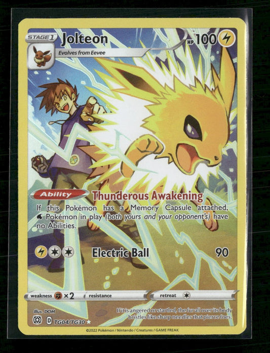 SWSH09: Brilliant Stars Trainer Gallery Jolteon #TG04/TG30