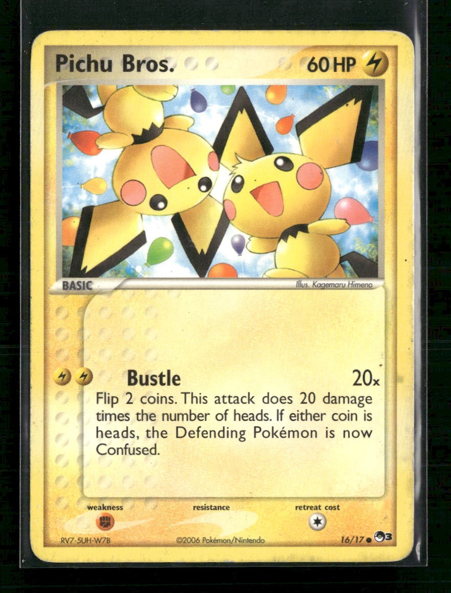 POP Series 3 Pichu Bros. #016/017 Damaged