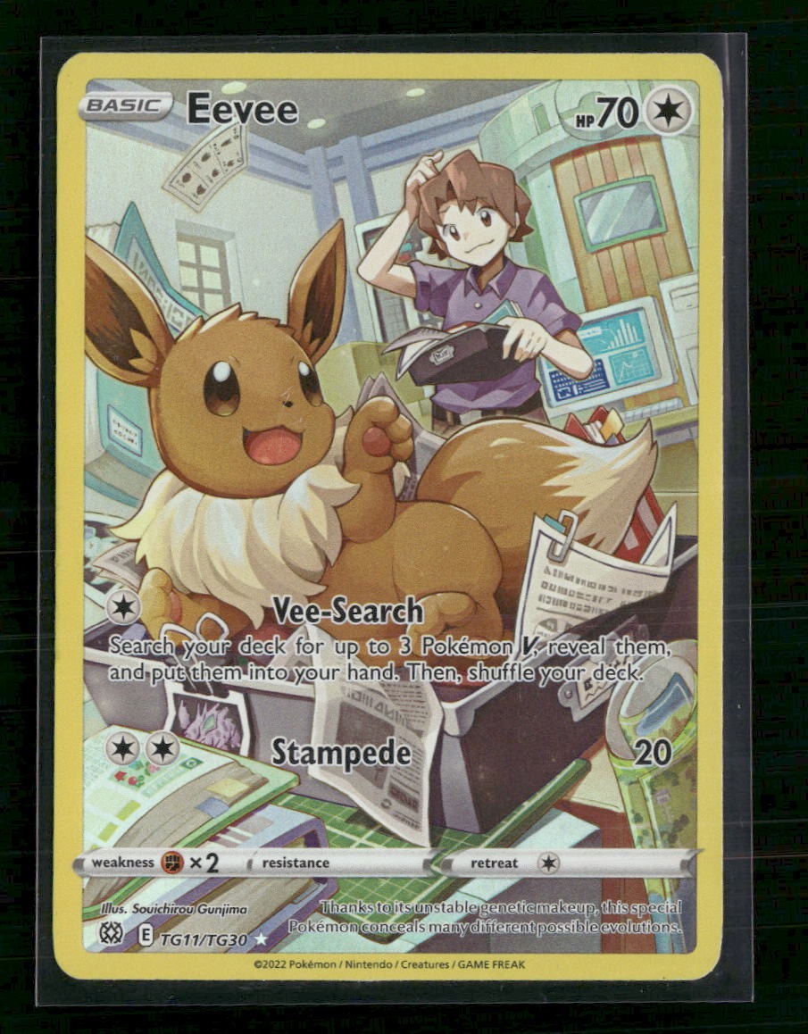 SWSH09: Brilliant Stars Trainer Gallery Eevee #TG11/TG30