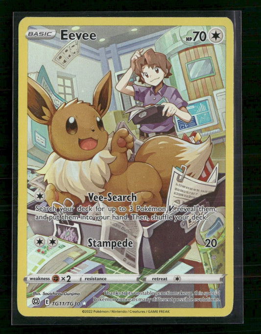 SWSH09: Brilliant Stars Trainer Gallery Eevee #TG11/TG30