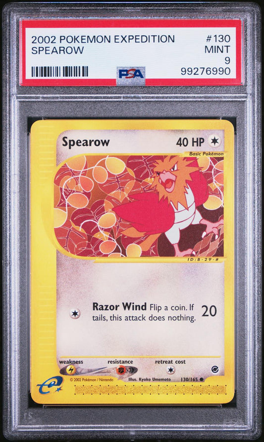 2002 Pokemon Expedition Spearow 9 PSA #130