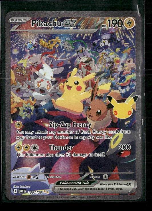 ME: 30th Celebration Pikachu ex #150/128