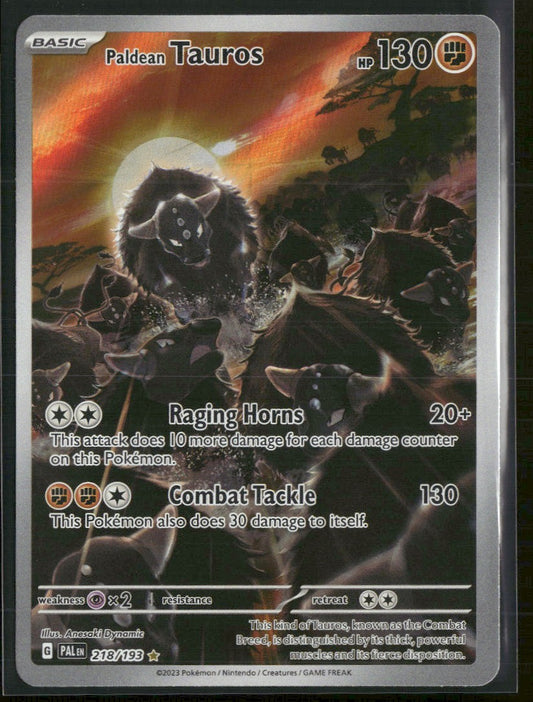 SV02: Paldea Evolved Paldean Tauros #218/193