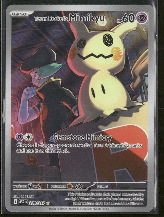 ME: Ascended Heroes Team Rocket's Mimikyu #238/217
