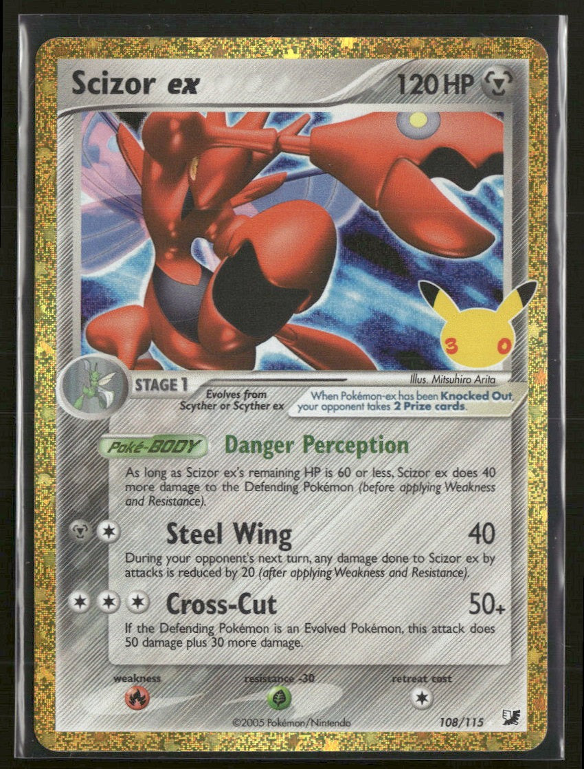 ME: 30th Celebration Classic Collection Scizor ex #108/115