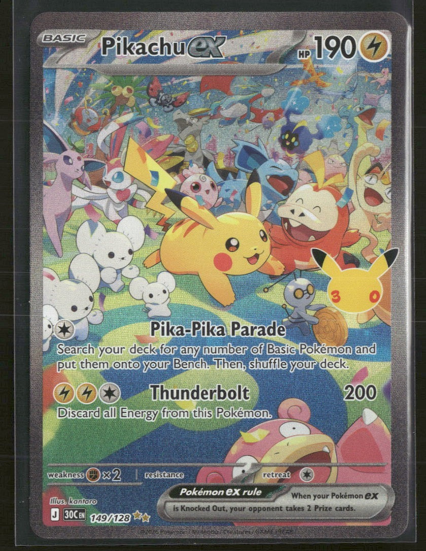 ME: 30th Celebration Pikachu ex #149/128