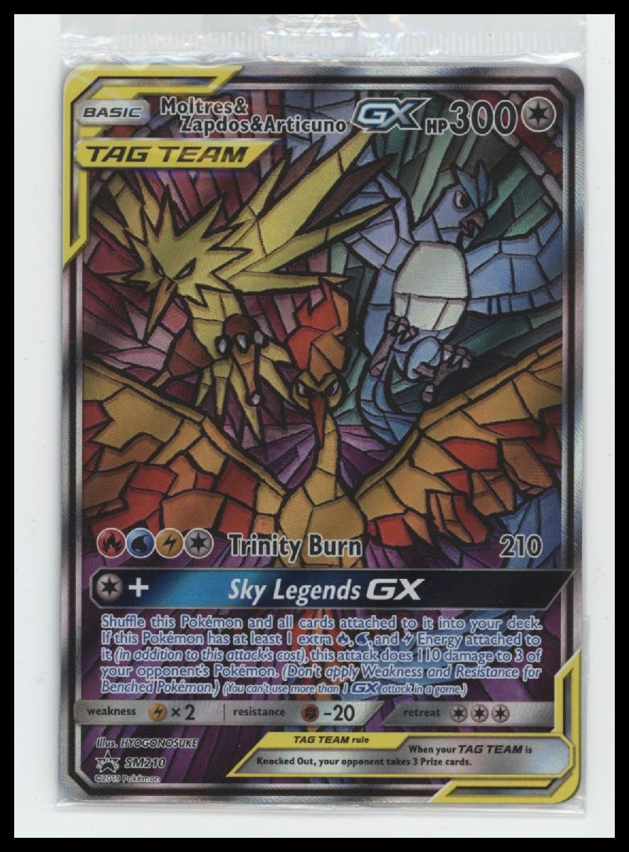 SM Promos Moltres & Zapdos & Articuno GX #SM210