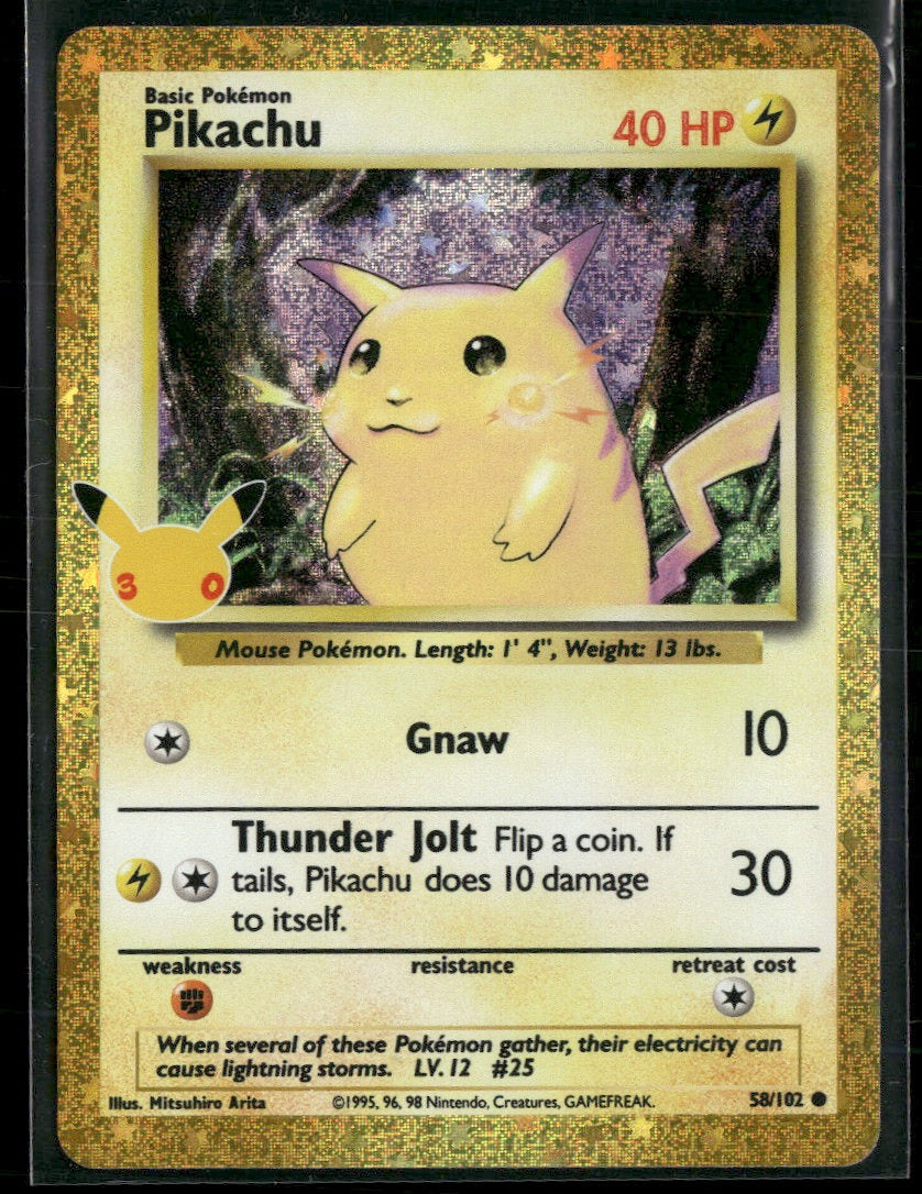 ME: 30th Celebration Classic Collection Pikachu #58/102