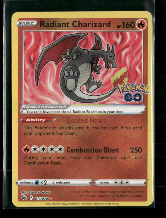 Pokemon GO Radiant Charizard #011/078