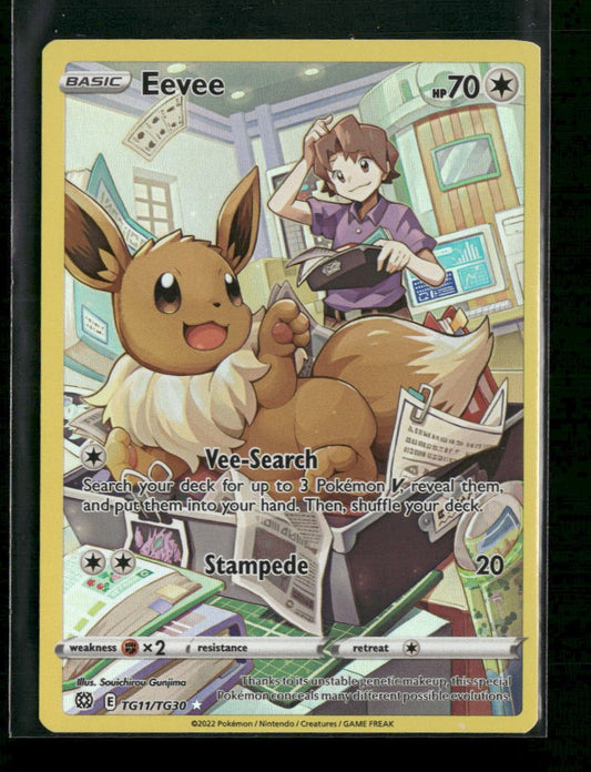 SWSH09: Brilliant Stars Trainer Gallery Eevee #TG11/TG30