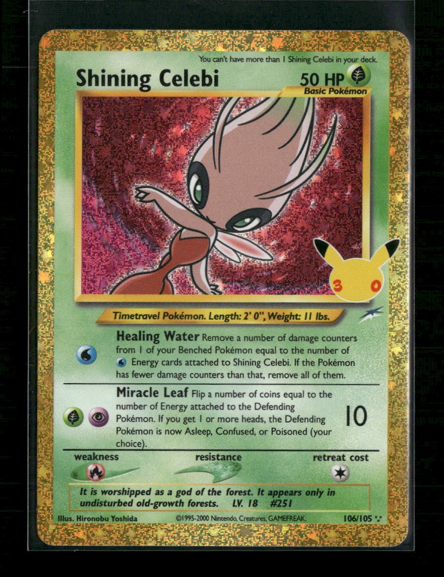 ME: 30th Celebration Classic Collection Shining Celebi #106/105