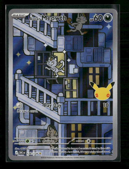 ME: 30th Celebration Alolan Meowth #139/128
