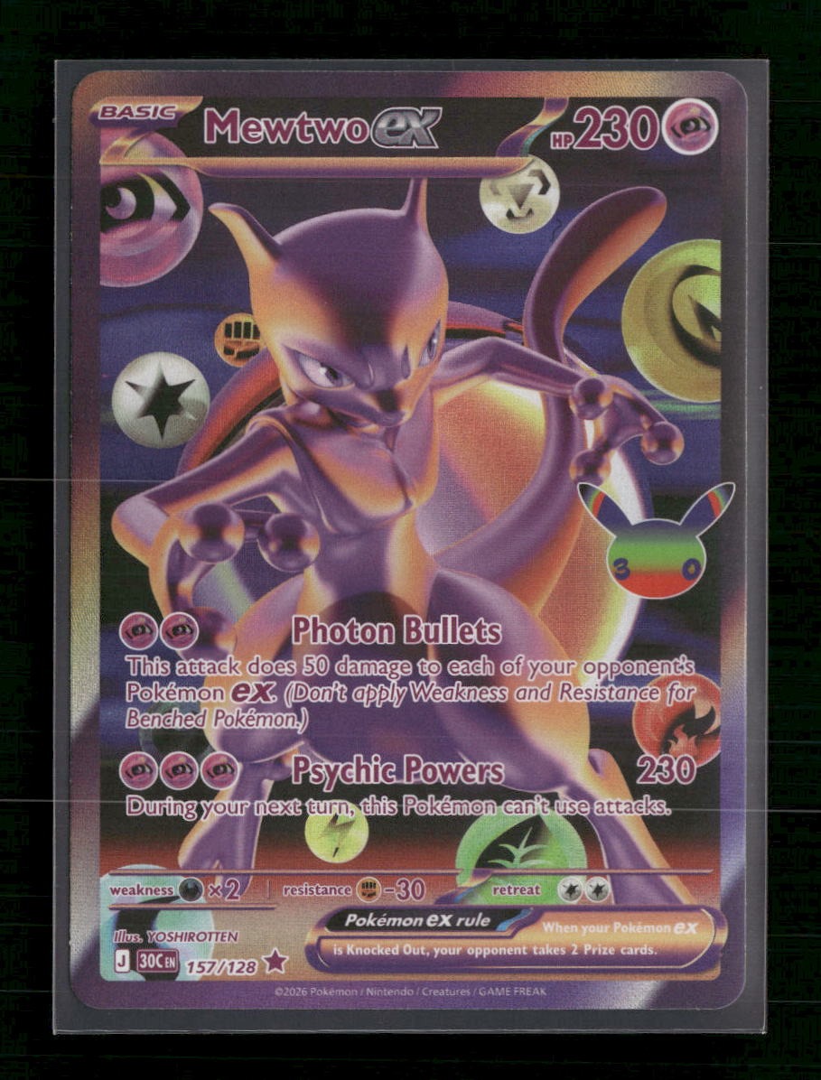 ME: 30th Celebration Mewtwo ex #157/128
