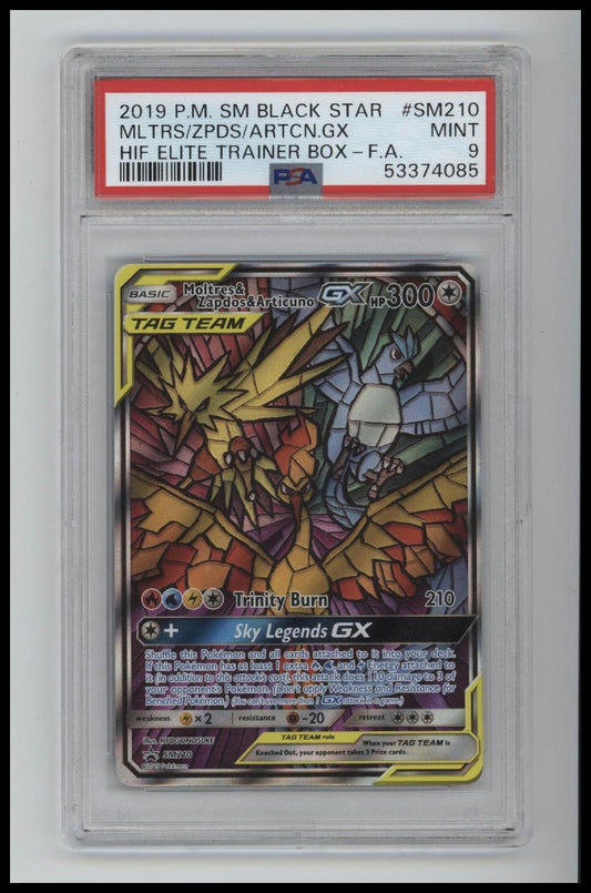 2019 Pokemon S&M B S P Hif Elite Trainer B F.A. Mltrs/Zpds/Artcn.Gx 9 PSA #SM210