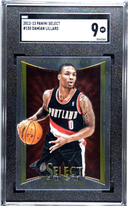2012-13 Panini Select Damian Lillard 9 SGC #150