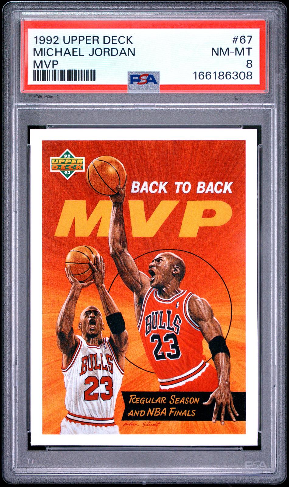 1992 Upper Deck Mvp Michael Jordan 8 PSA #67