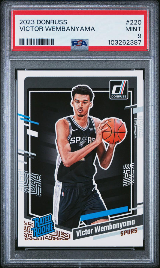 2023 Panini Donruss Victor Wembanyama 9 PSA #220