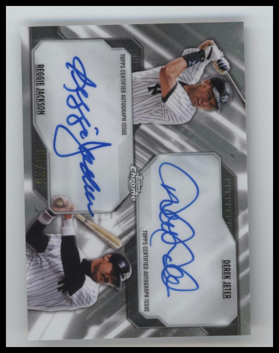 2022 Topps Tier One - Dual Auto Aaron Judge / Reggie Jackson #/25 AU #DA-JJ