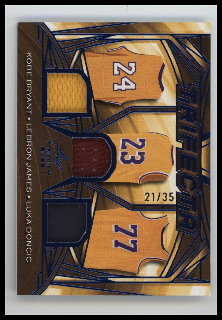 2025 Leaf Trifecta Blue Kobe Bryant / LeBron James / Luka Doncic #/35 #TF-7