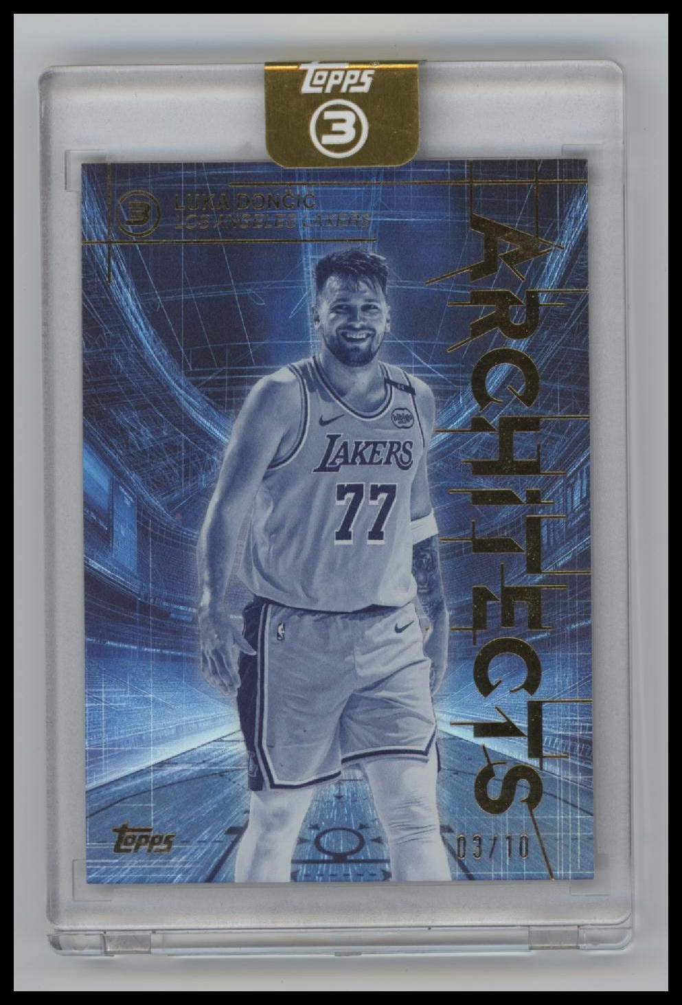 2025-26 Topps 3 Architects Gold Luka Dončić #/10 #AR-16