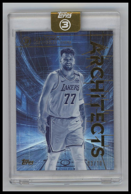 2025-26 Topps 3 Architects Gold Luka Dončić #/10 #AR-16
