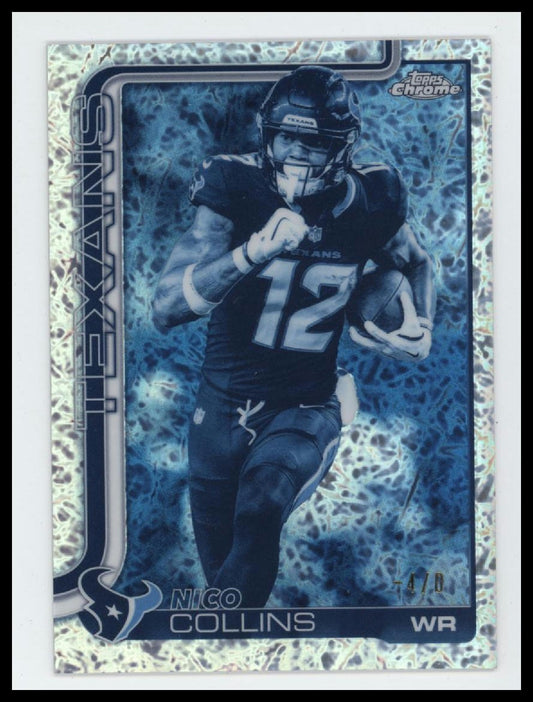 2025 Topps Chrome Frozen Fractor #/-5 Nico Collins #115