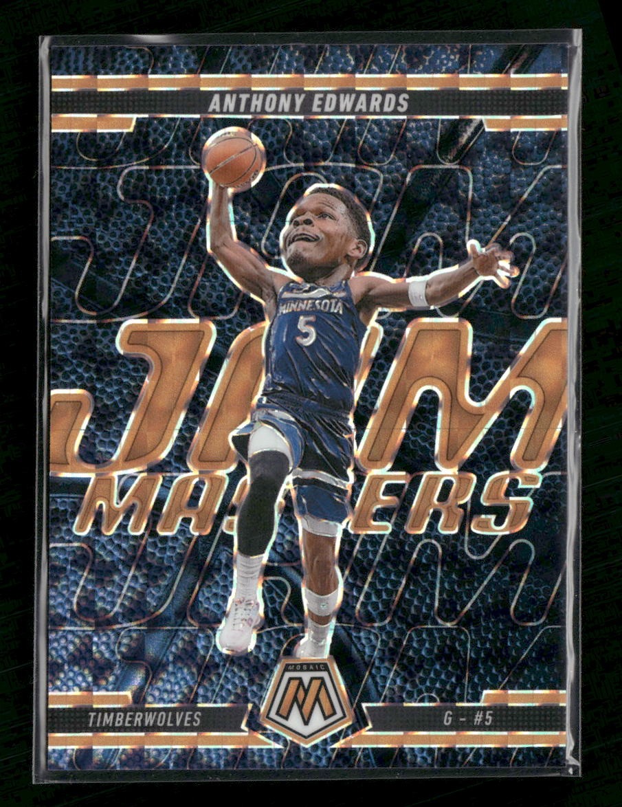 2024-25 Panini Jam Masters Mosaic Orange Fluorescent Anthony Edwards #/25 #10