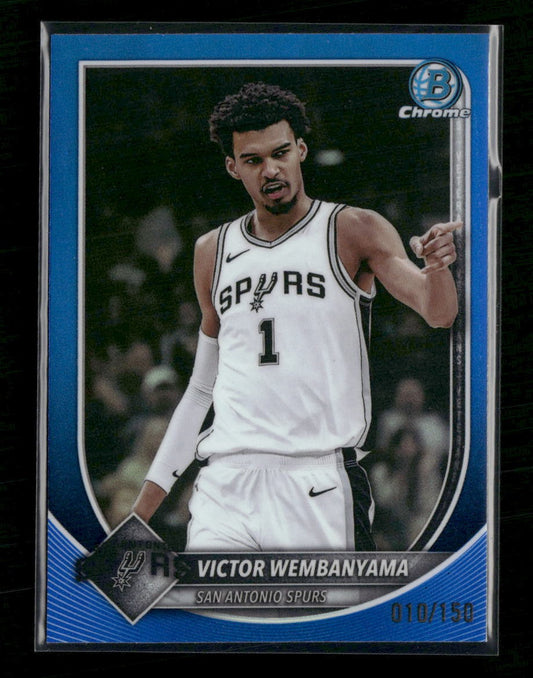 2025-26 Bowman Blue Border Victor Wembanyama #/150 #143