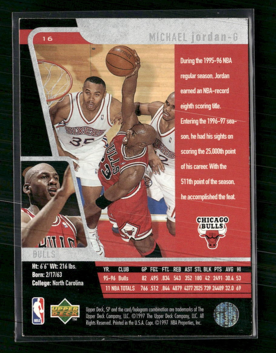 1996-97 SP Michael Jordan SAM Sample #16