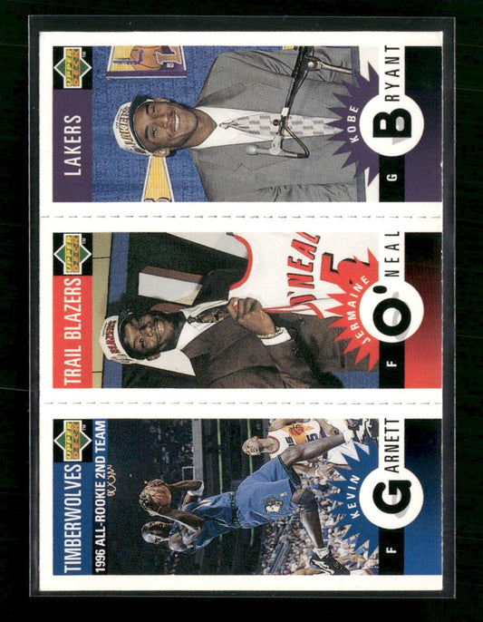 1996-97 Collector's Choice Mini K. Garnett/J. O'Neal/K. Bryant #M139/M158/M129