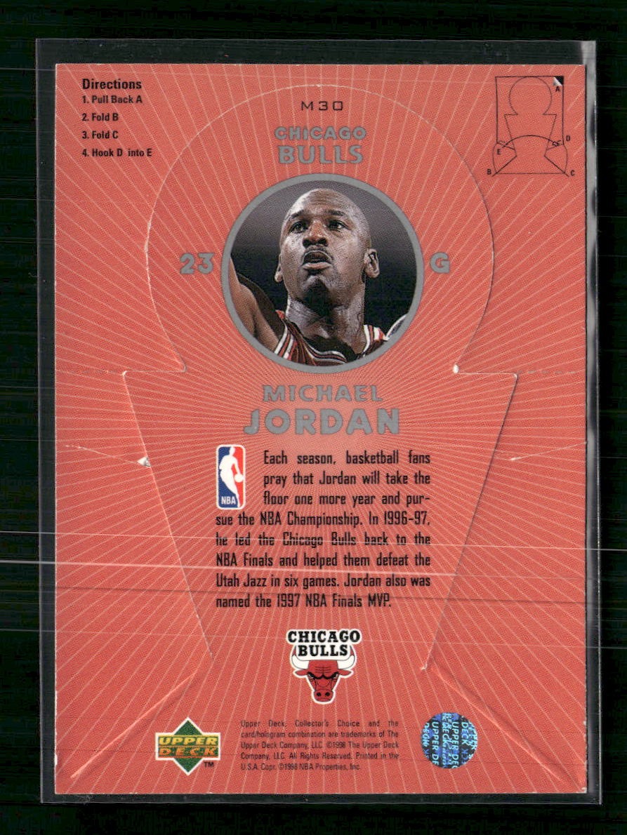 1997-98 Collector's Choice NBA Miniatures Michael Jordan #M30