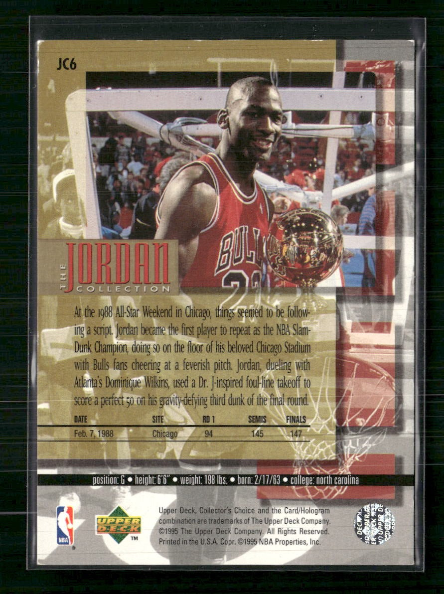 1995-96 Upper Deck The Jordan Collection Michael Jordan #JC6