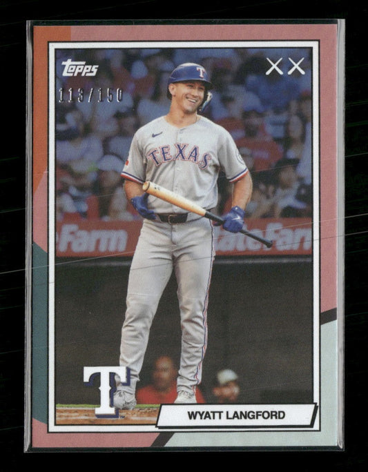 2026 Topps MLB x KAWS Blue Wyatt Langford #/150 #51