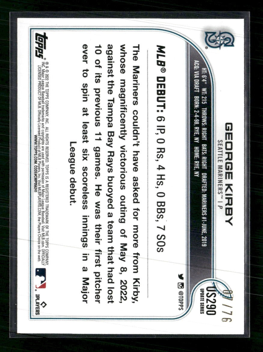 2022 Topps Update Independence Day George Kirby #/76 #US290