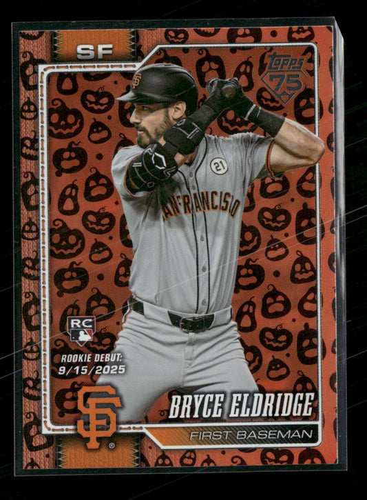 2026 Topps Update Holiday Jack O'Lanterns Bryce Eldridge #US334