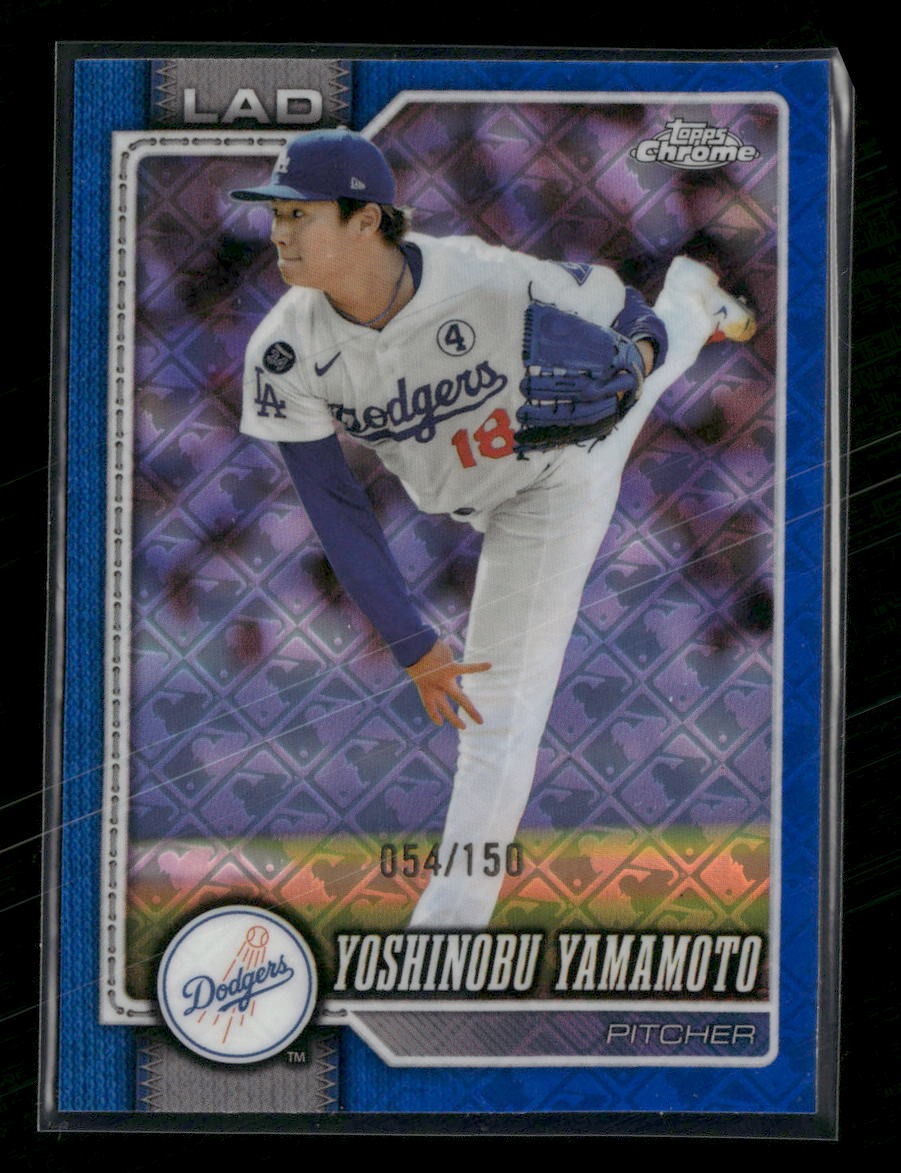 2026 Topps Chrome Sapphire Edition Blue #/150 Yoshinobu Yamamoto #75