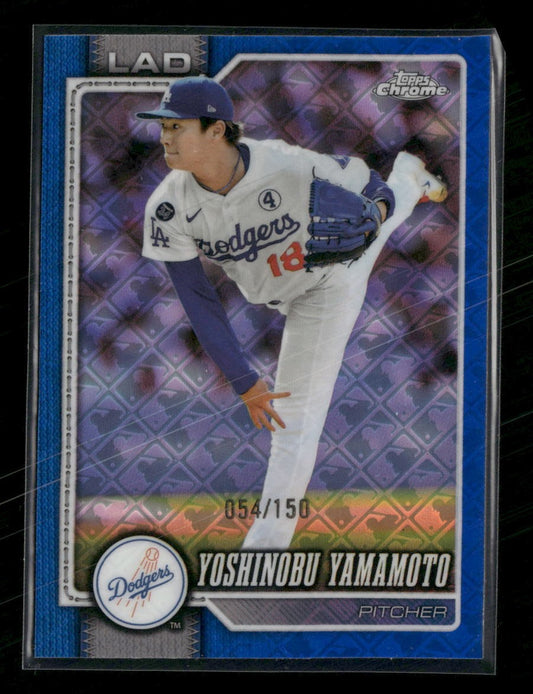2026 Topps Chrome Sapphire Edition Blue #/150 Yoshinobu Yamamoto #75