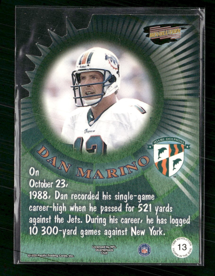 1999 Pacific Revolution Thorn in the Side Dan Marino #13