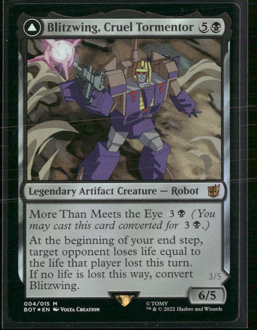 Universes Beyond: Transformers Blitzwing, Cruel Tormentor Foil #4